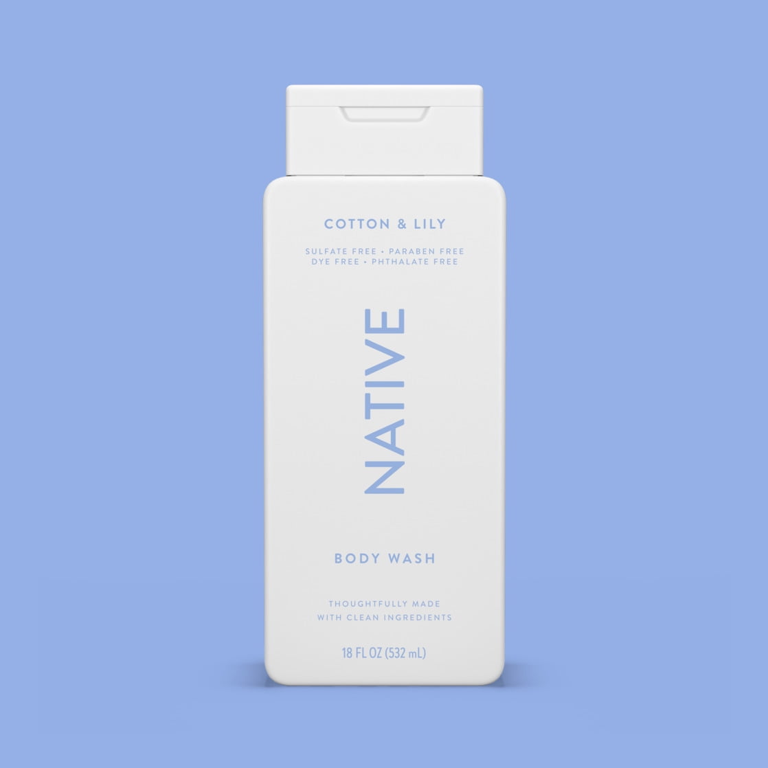Body Wash, Coconut & Vanilla, Sulfate Free, Naturally Derived Ingredients, 24hr Freshness, for Women & Men, 18 fl oz