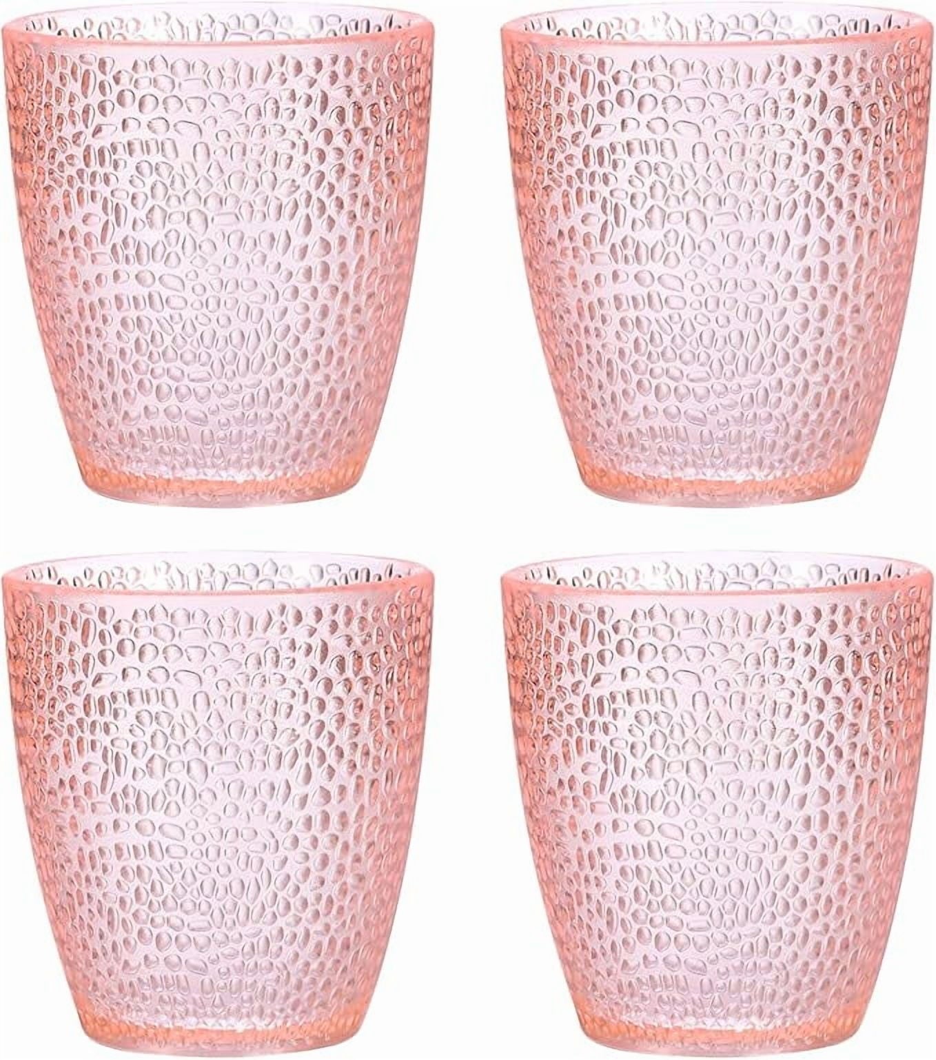 7oz Acrylic Drinking Glasses, 4Pcs Tumblers Drinkware Unbreakable Water Glasses Cups & for Home Outdoors Restaurant, Emerald