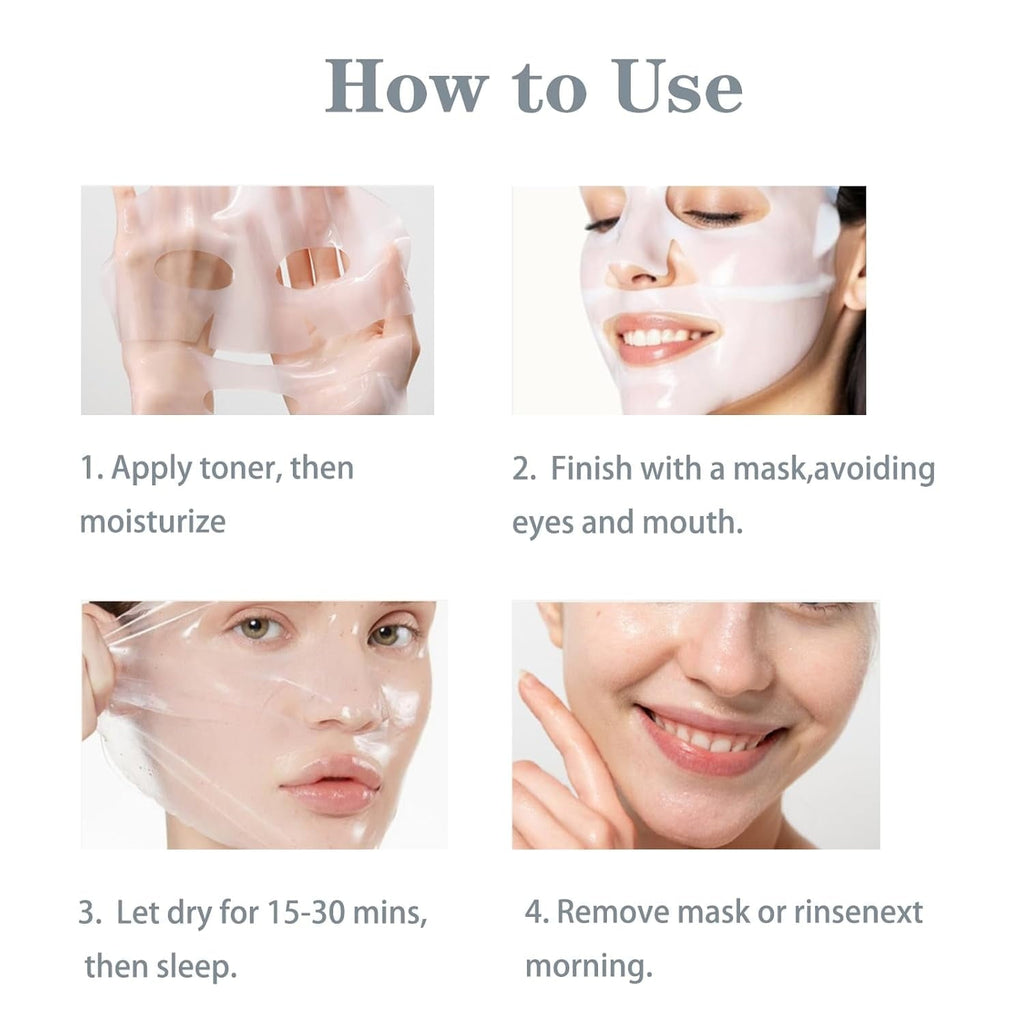 11 Pack Fruit Moisturizing Facial Mask Sheet, Rich in Fruit Essence Face Mask to Brighten and Hydrate Dull Skin