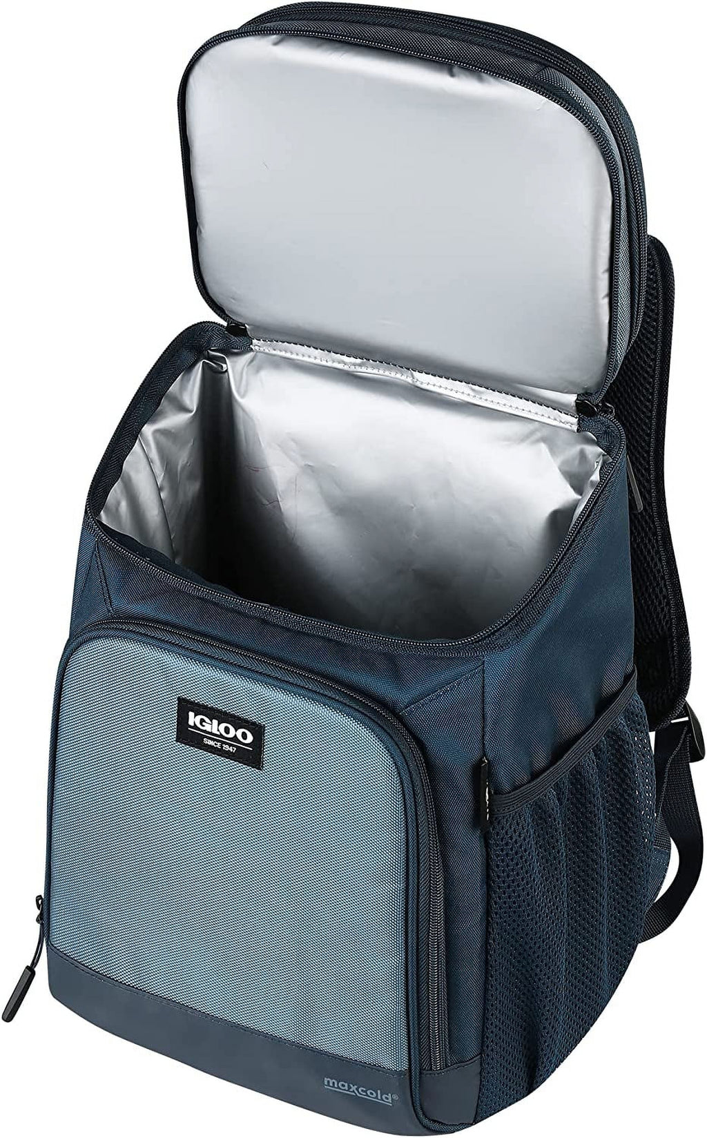 18-Can MaxCold Evergreen Hardtop Cooler Backpack - Blue