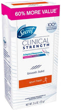 Clinical Strength Anti-Perspirant Deodorant Smooth Solid, Sport Fresh Scent 2.60 oz (Pack of 6)