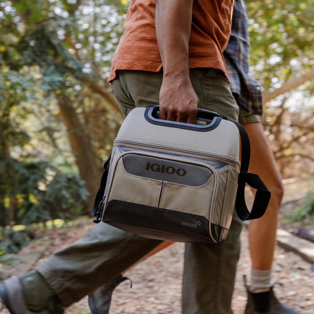 Igloo 22 Can Capacity Trek Gripper Soft Sided Cooler, Sandstone Tan
