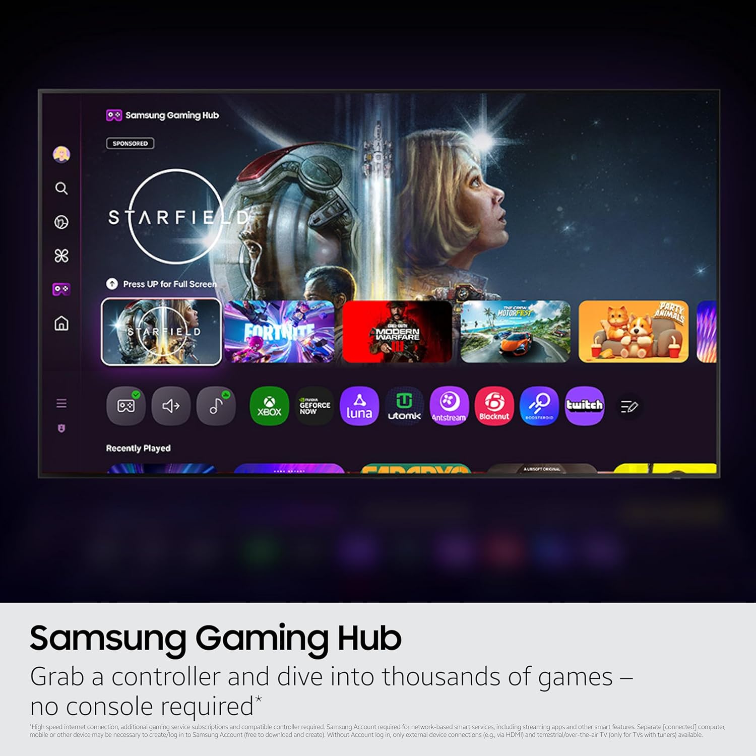 Samsung 65-Inch Class OLED 4K S85F Series Vision AI Smart TV (2025 Model 65S85F) Object Tracking Sound Lite w/Dolby Atmos NQ4 AI Gen2 Processor Contour Design Color Booster Pro Alexa Built-in