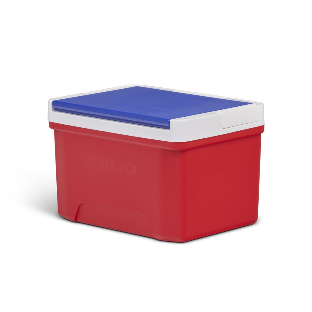 9 QT Laguna Ice Chest Cooler, Blue Red and White