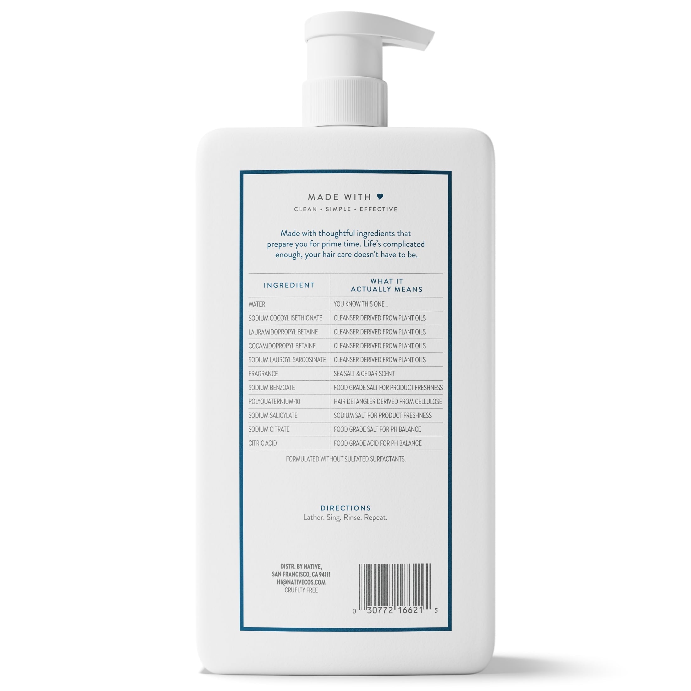 Full and Thick 2-in-1 Shampoo and Conditioner Sea Salt and Cedar 36 fl oz