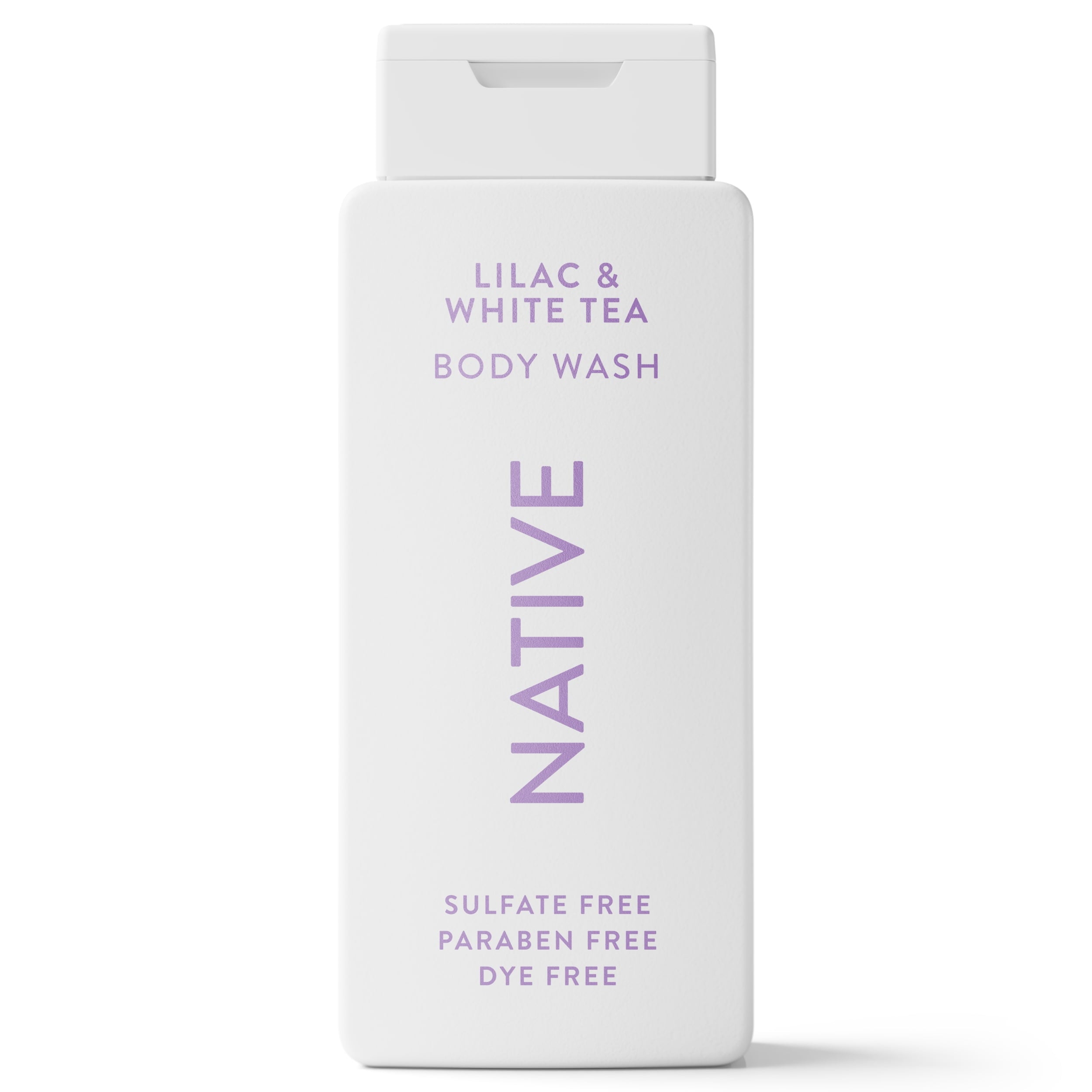 Body Wash, Lilac & White Tea, Sulfate Free, Naturally Derived Ingredients, 24hr Freshness, for Women & Men, 18 fl oz