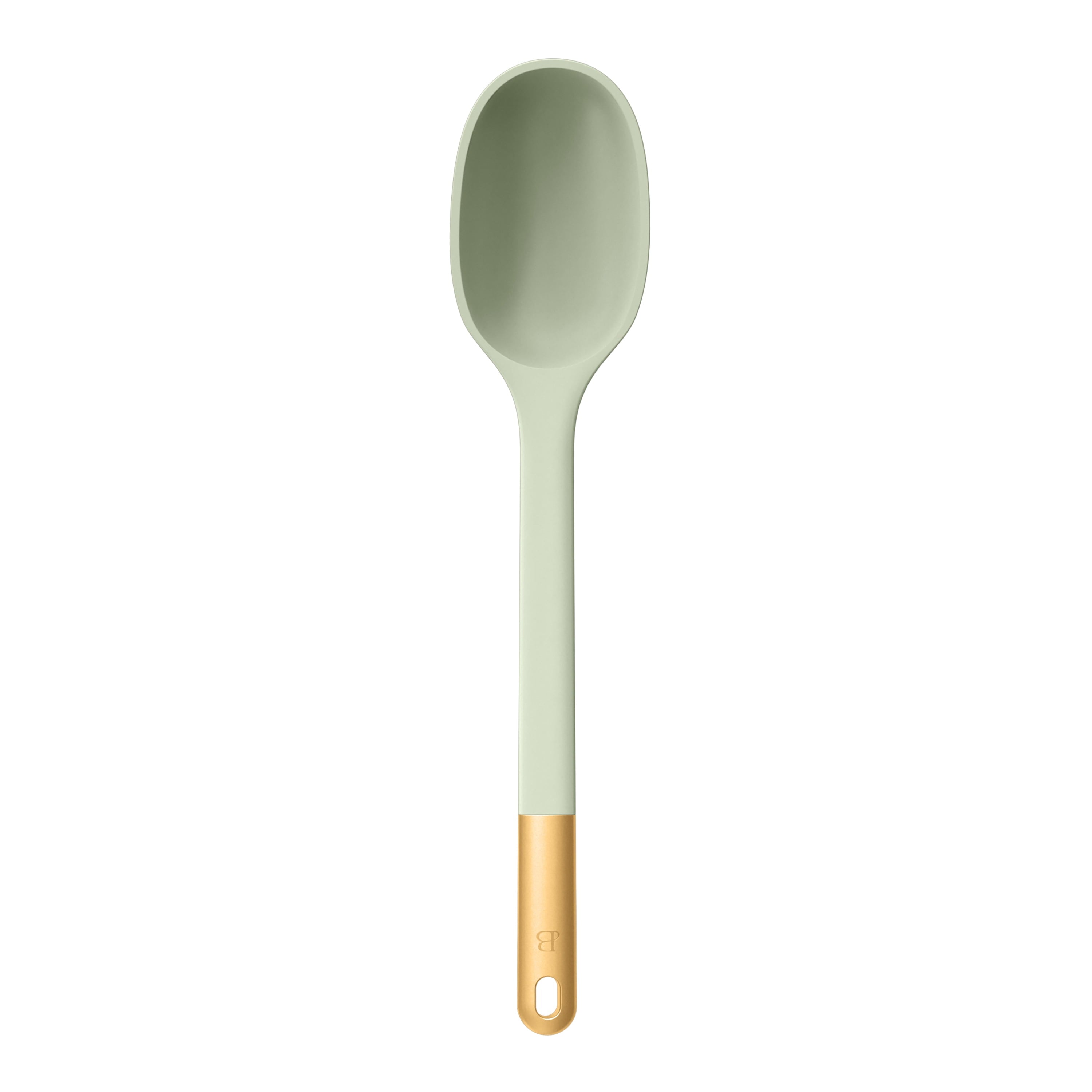 6-Piece Silicone Kitchen Utensil Tool Set with Rotating Rack by Drew Barrymore, Porcini Taupe
