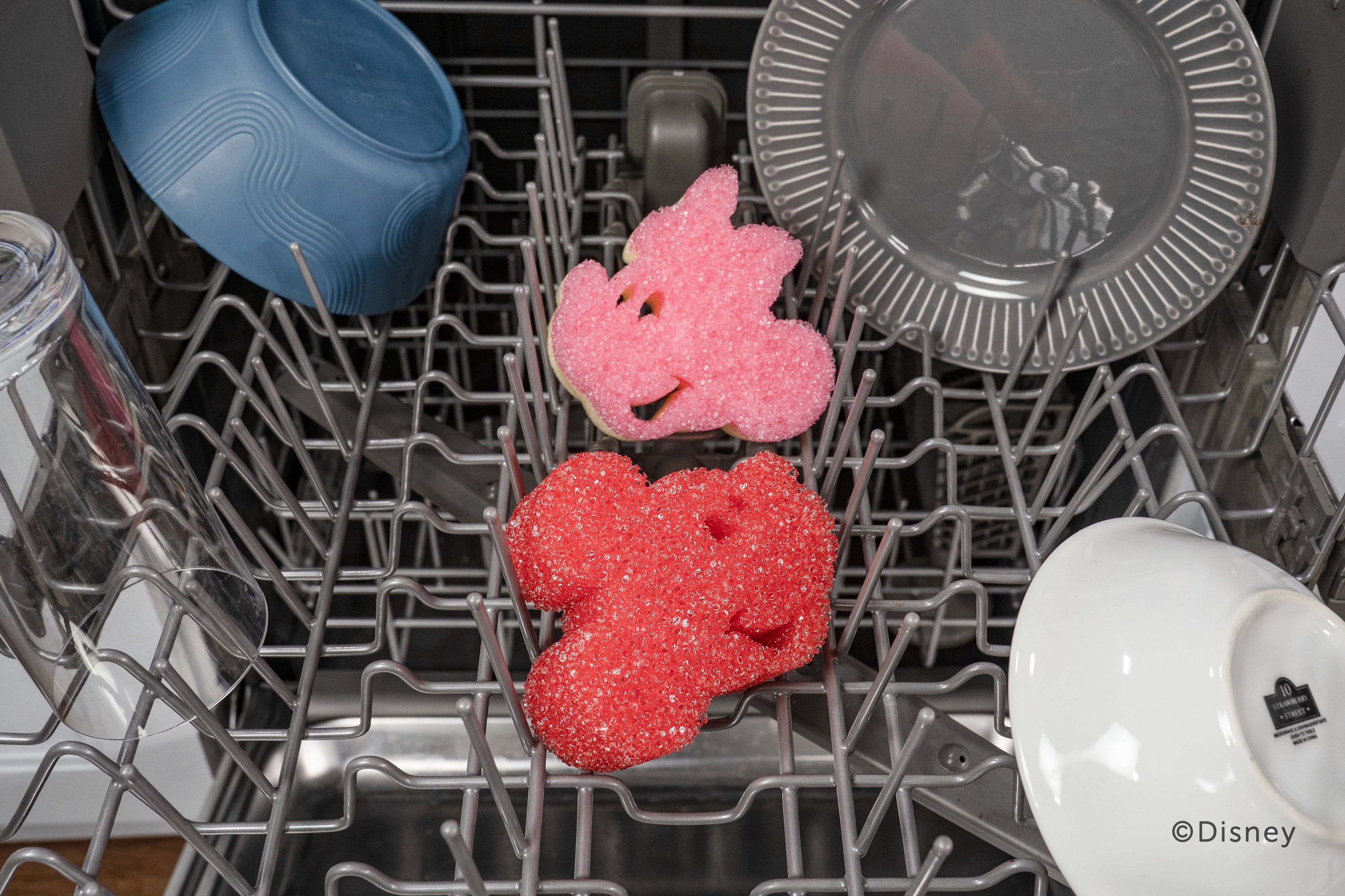Disney Mickey & Minnie Mouse Non-Scratch Cleaning Sponges, 2-Pack