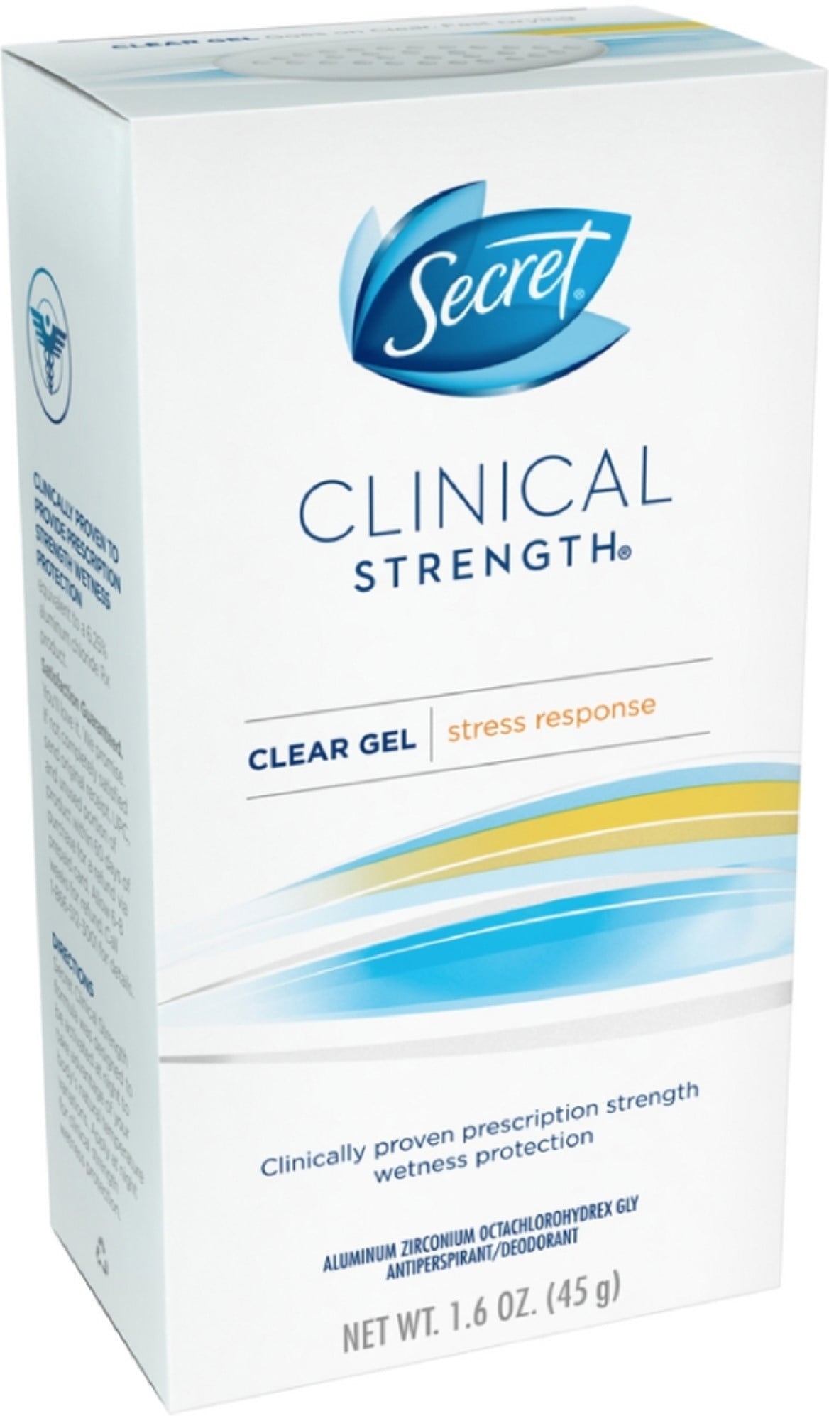 Clinical Strength Clear Gel Stress Response Deodorant, 1.6 oz (Pack of 2)