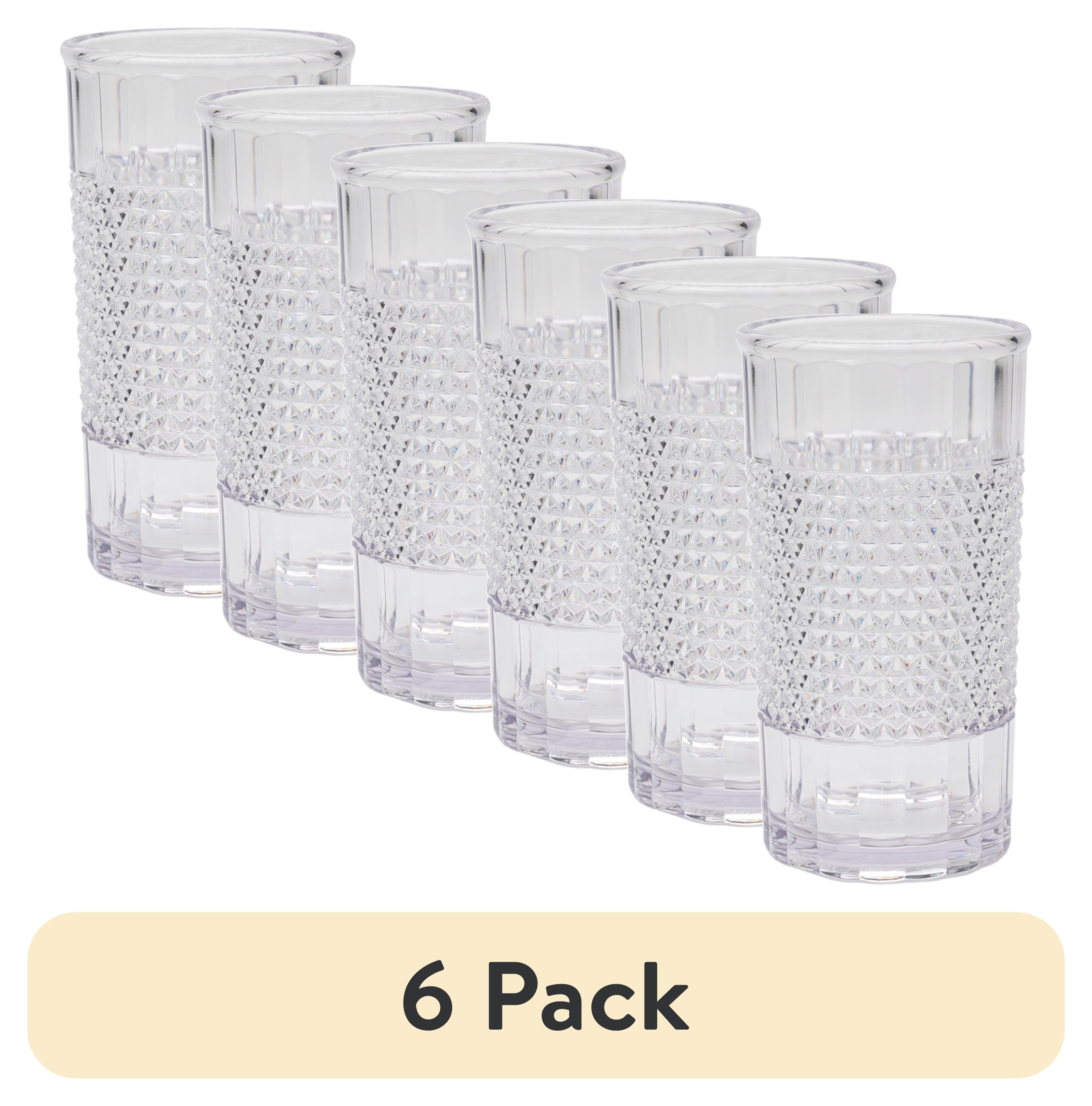 20 oz Clear Tall Acrylic Diamond Texture Tumbler