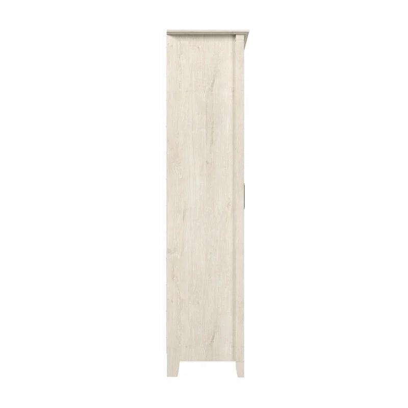 Key West Tall Storage Cabinet with Doors and Shelves by Bush Furniture