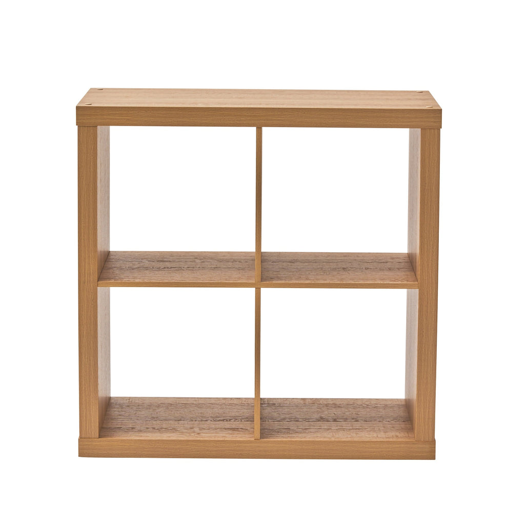 Better Homes & Gardens 4 Cube Storage Organizer, White Texture