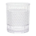 14-Ounce Short Acrylic Diamond Texture Tumbler, Clear