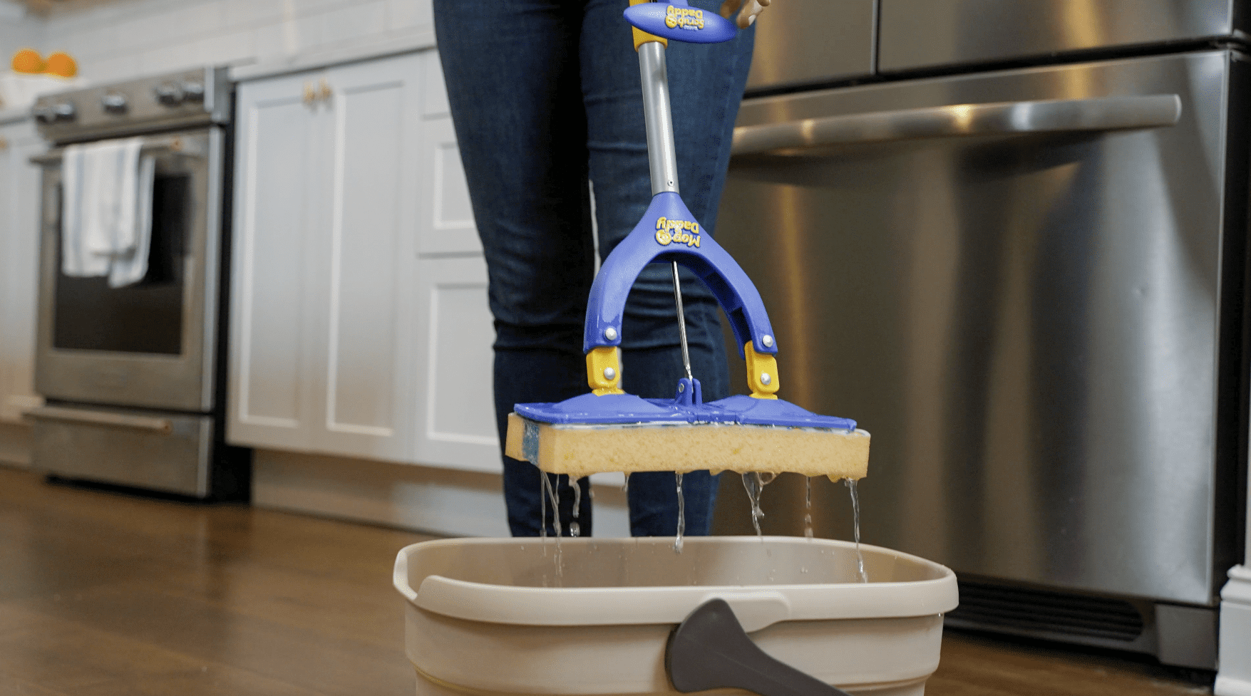 Butterfly Sponge Mop with Extra Refill Head, 2 Count