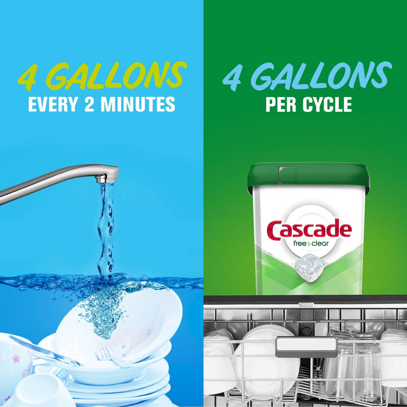 Free & Clear Lemon Essence Dishwasher Detergent Gel 75 oz