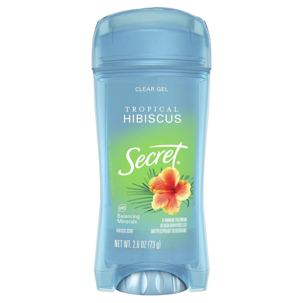 Clear Gel Tropical Hibiscus, Antiperspirant Deodorant for Women, 2.6oz