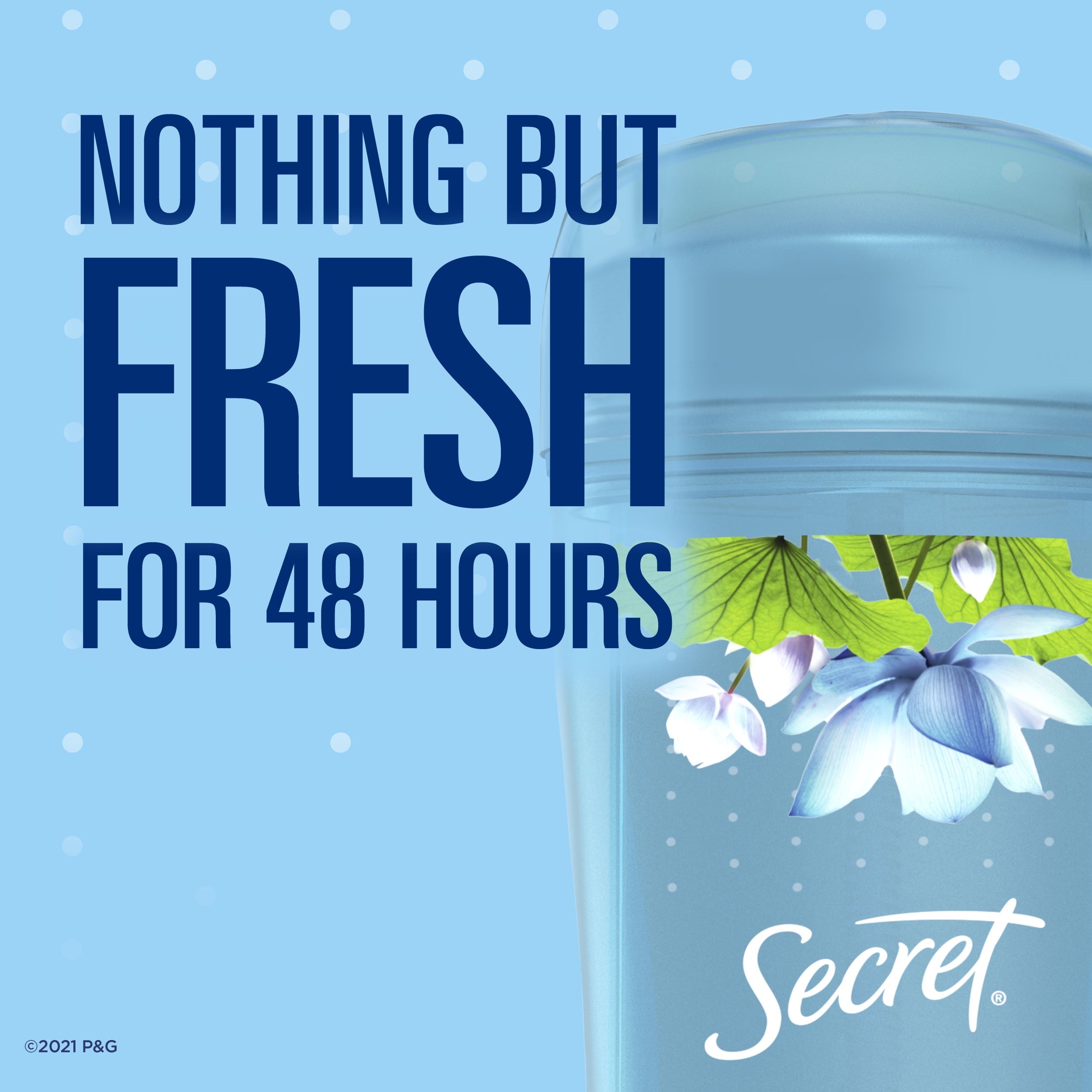 Clear Gel Antiperspirant and Deodorant for Women, Waterlily Scent, 2.6 oz