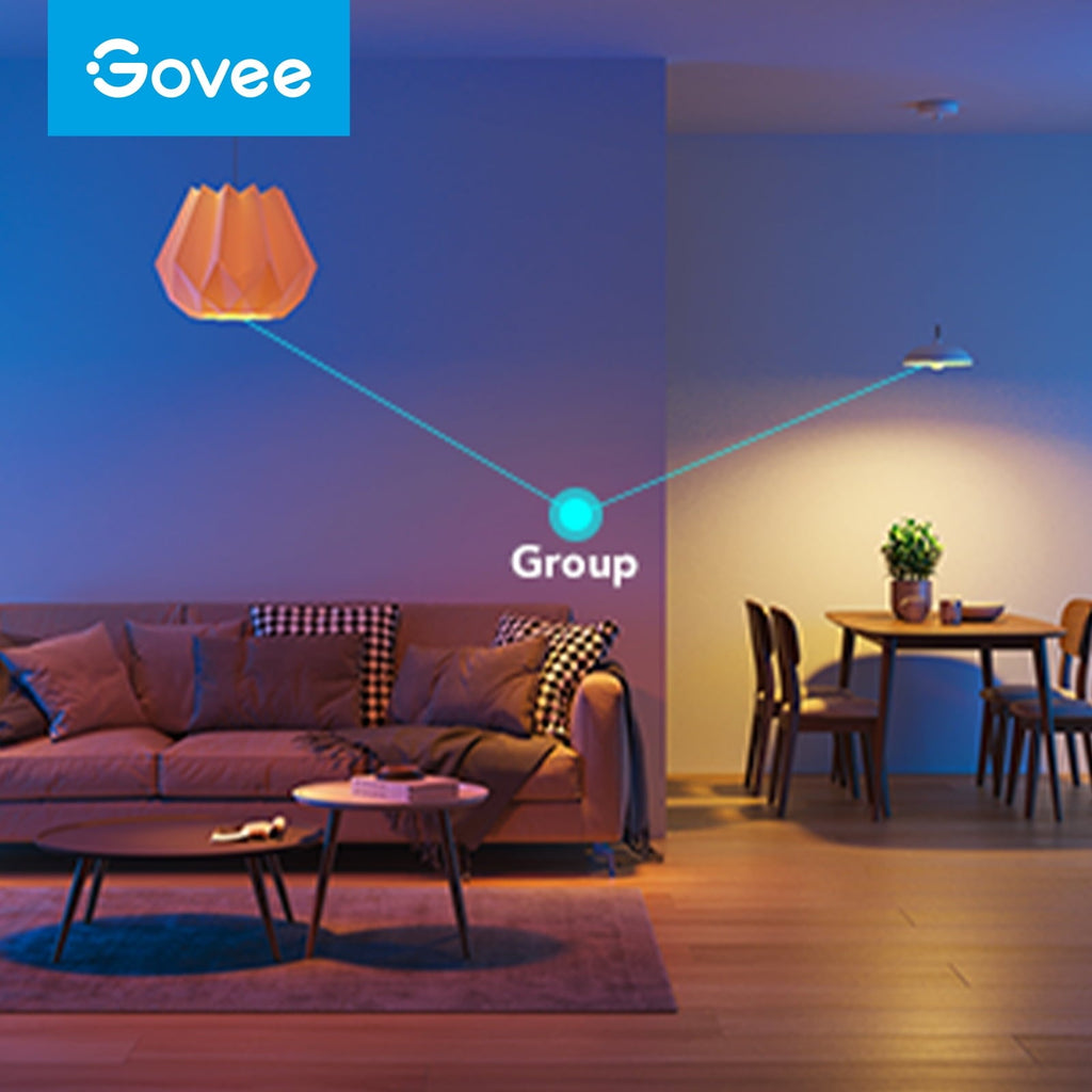 A19 Wi-Fi 1200LM RGBWW LED Smart Light Bulb, Wi-Fi & Bluetooth Light Bulbs, Dimmable, Color Changing, 85W Equivalent Bulbs,4 packs