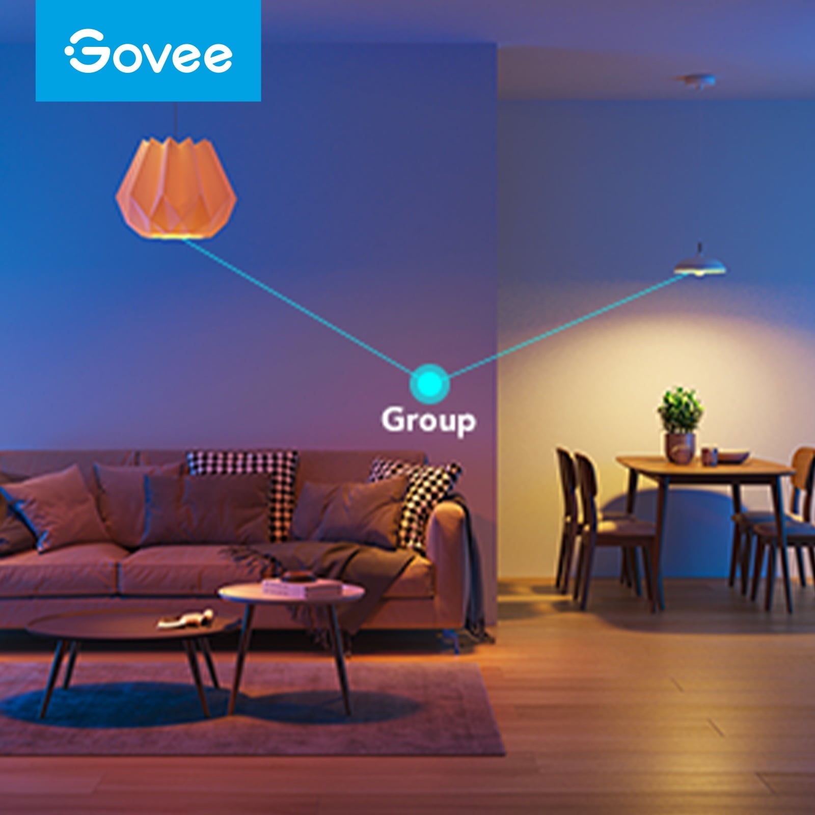 A19 Wi-Fi 1200LM RGBWW LED Smart Light Bulb, Wi-Fi & Bluetooth Light Bulbs, Dimmable, Color Changing, 85W Equivalent Bulbs,4 packs
