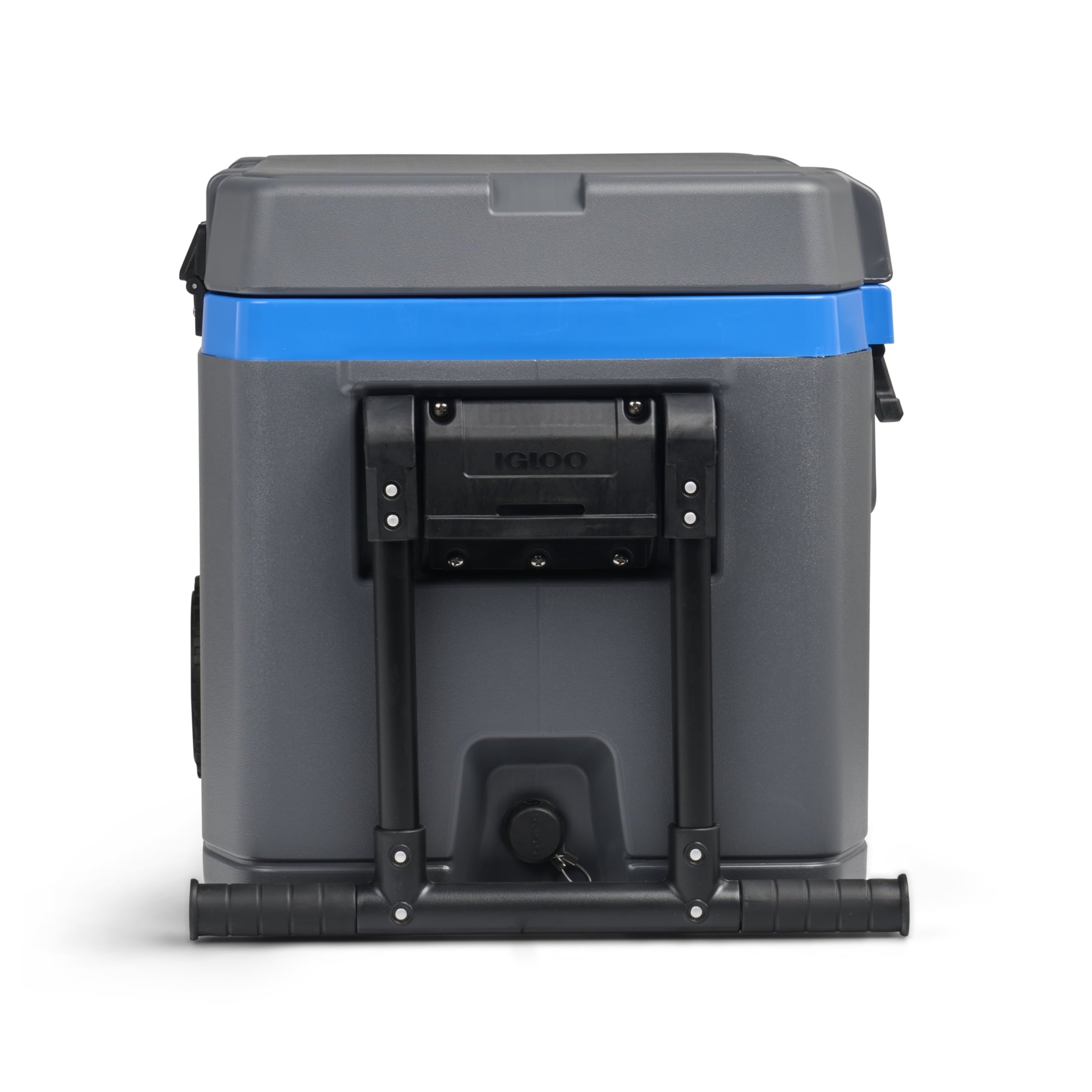 72 QT Overland Ice Chest Cooler with Wheels, Gray and Sneaky Blue