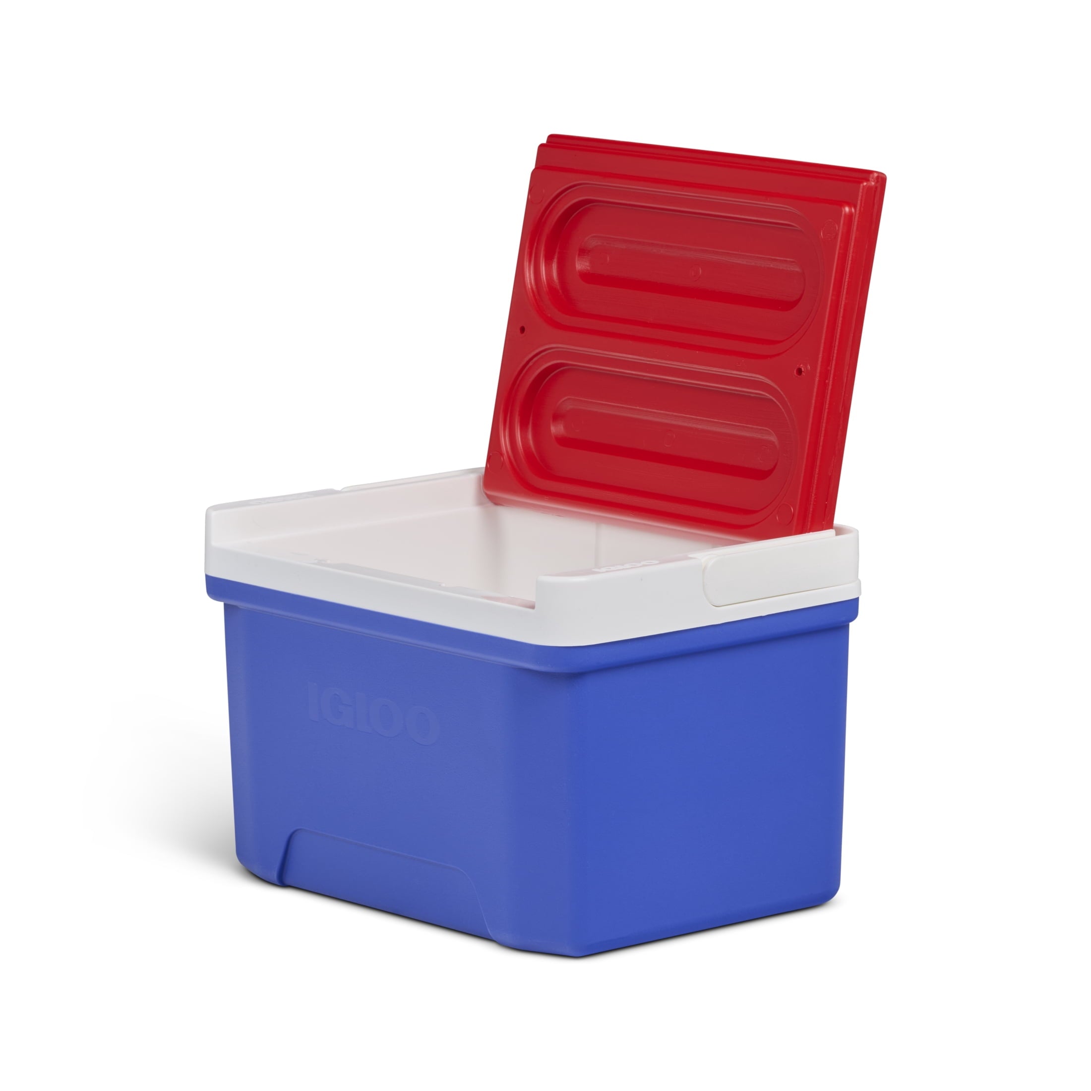 9 QT Laguna Ice Chest Cooler, Blue Red and White