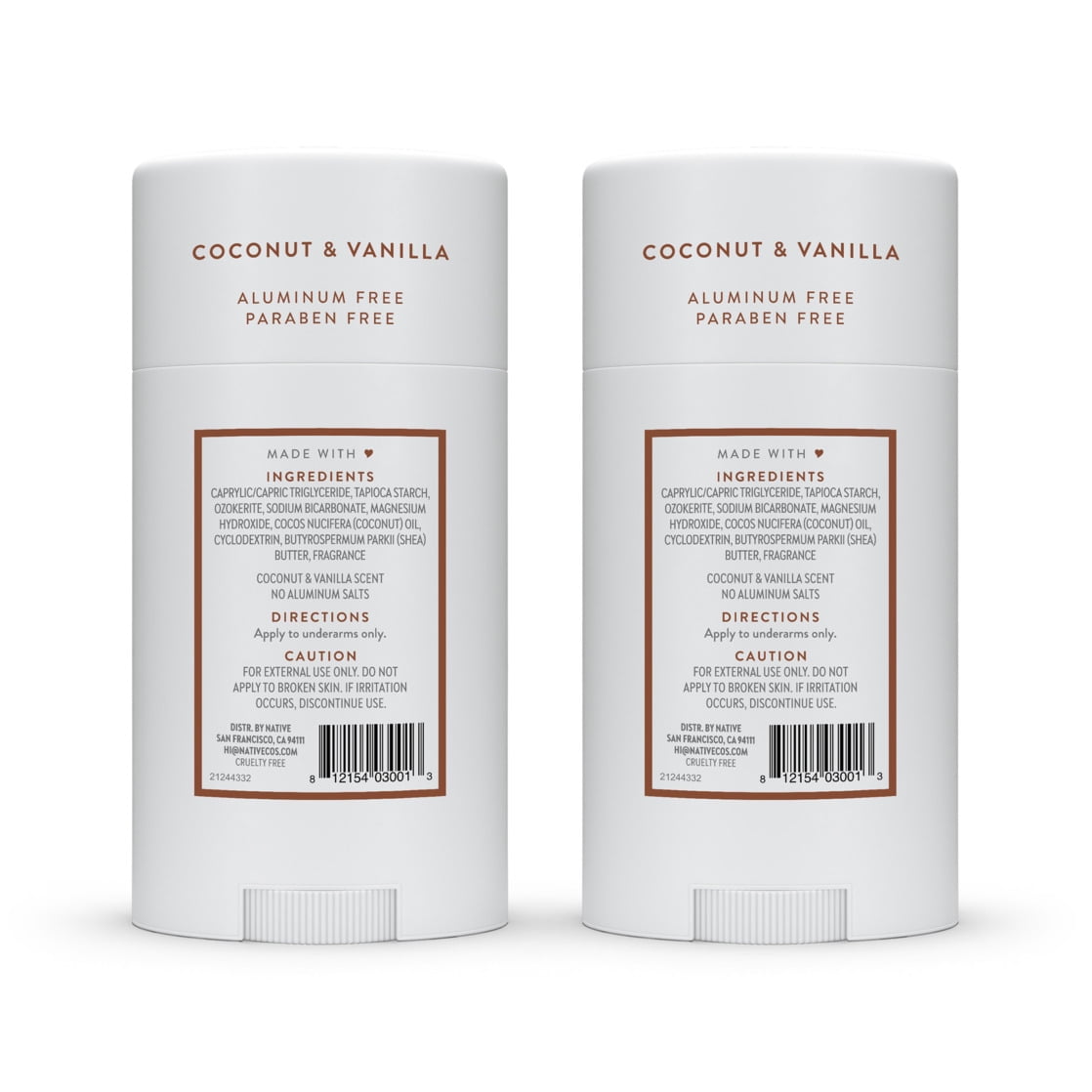 Coconut & Vanilla Twin Pack 2x 2.3 oz