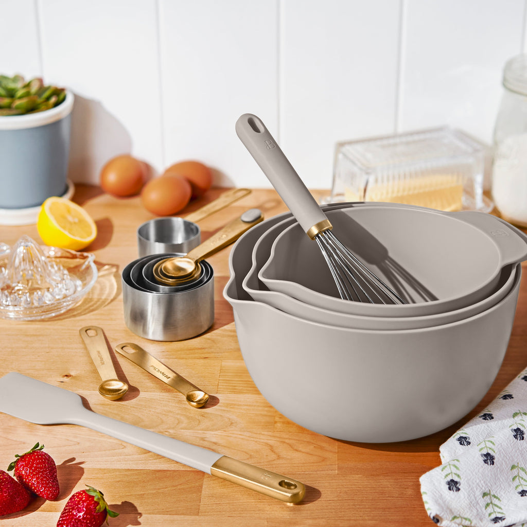 14-Piece Mix & Measure Set, Porcini Taupe by Drew Barrymore