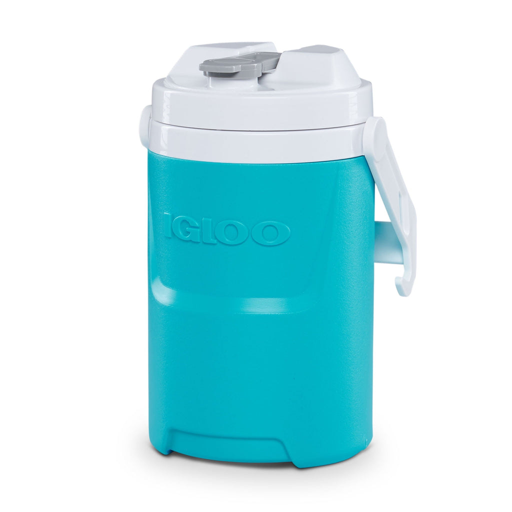 1/2 Gallon Sports Beverage Plastic Jug with Hooks, Aqua