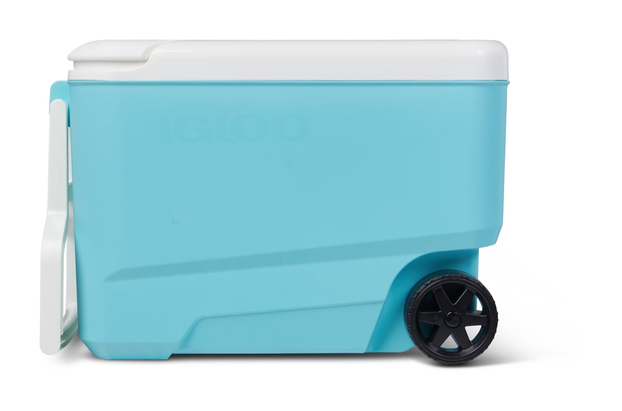 38 qt. 'Wheelie Cool' Hard Ice Chest Cooler with Wheels - Blue