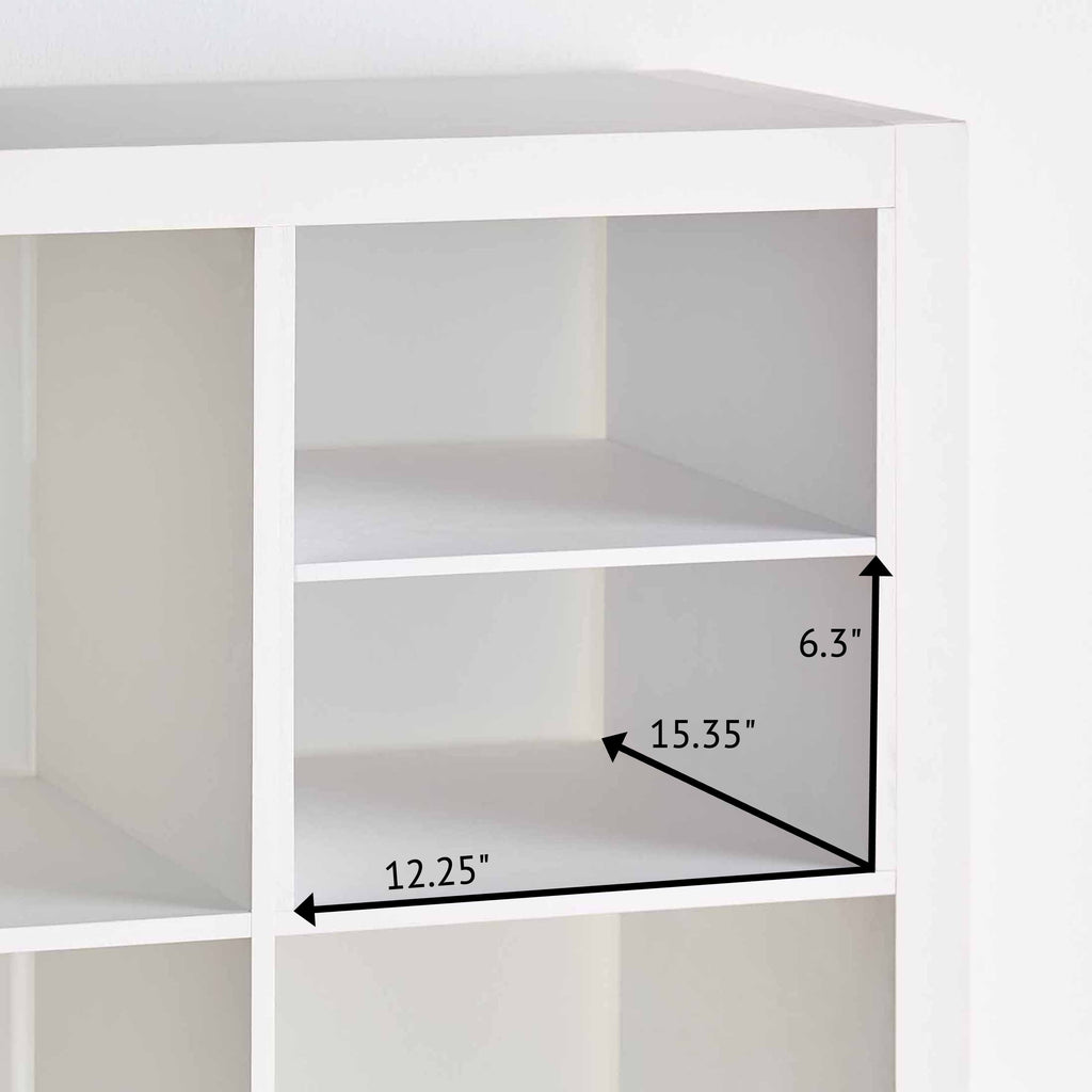 Better Homes & Gardens H Shelf Insert for Cube Organizers, Tobacco Oak
