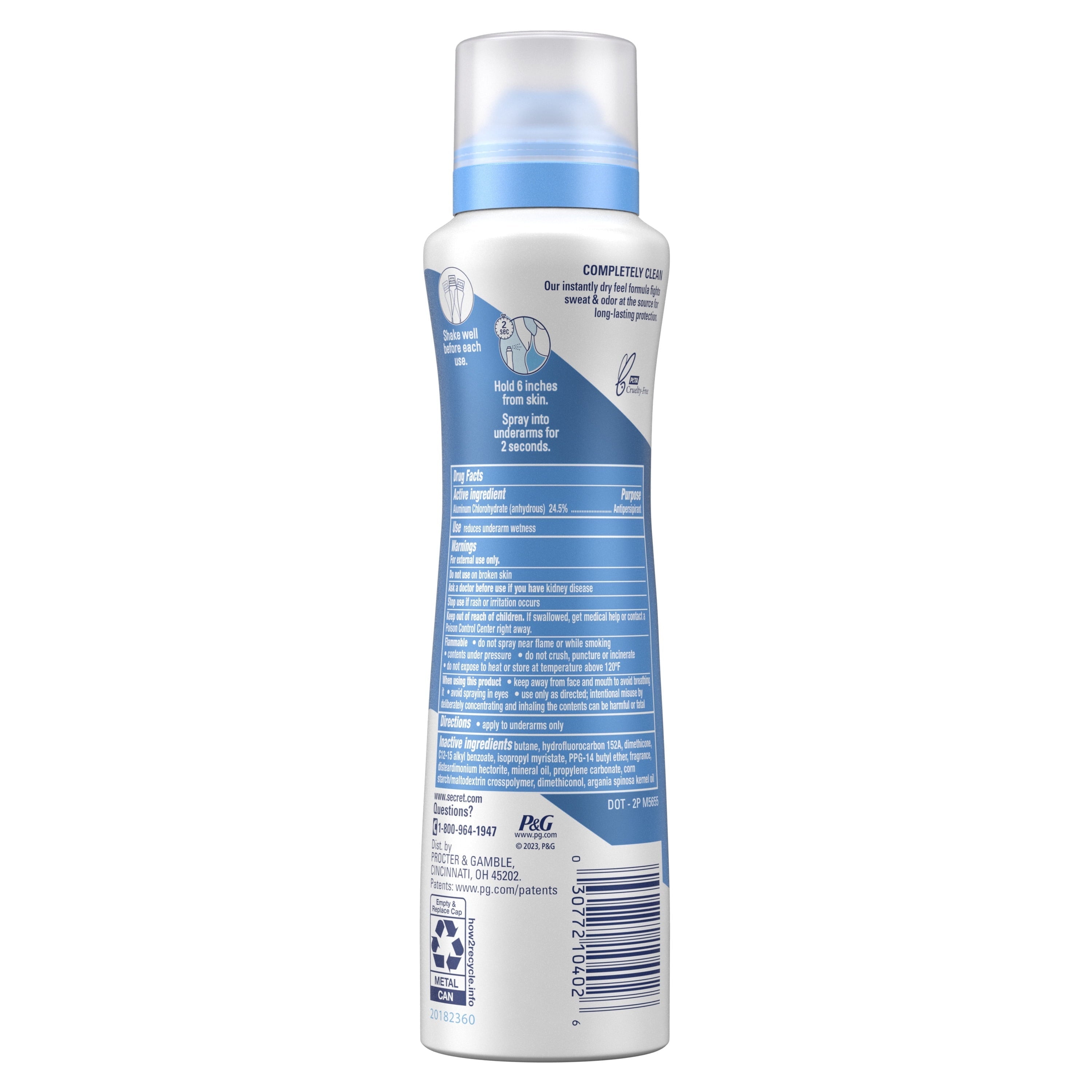 Dry Spray Antiperspirant Deodorant, Waterlily and Argan Oil, 4.1 oz