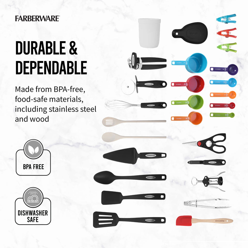 28-Piece Kitchen Utensil & Gadget Set, Multicolor