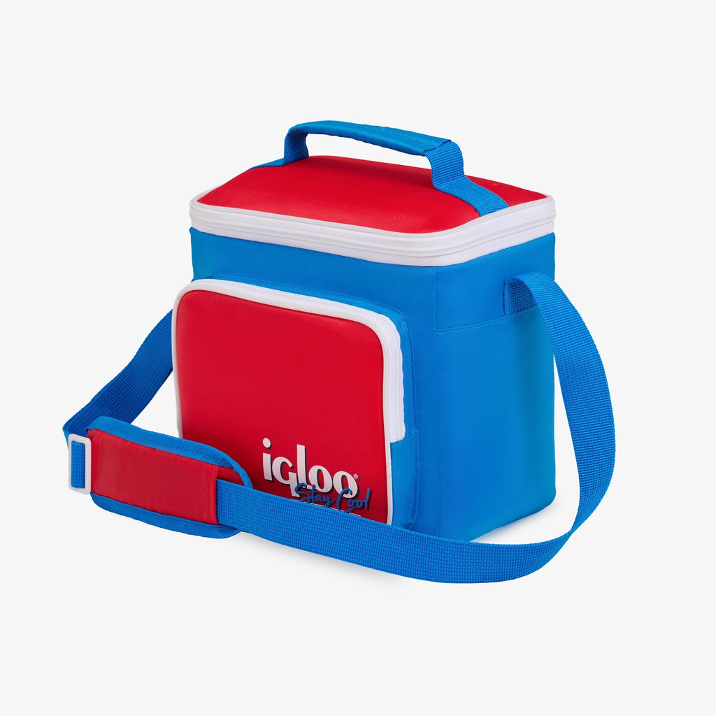 9 Can Capacity Retro Square Lunch Bag Cooler, Yellow