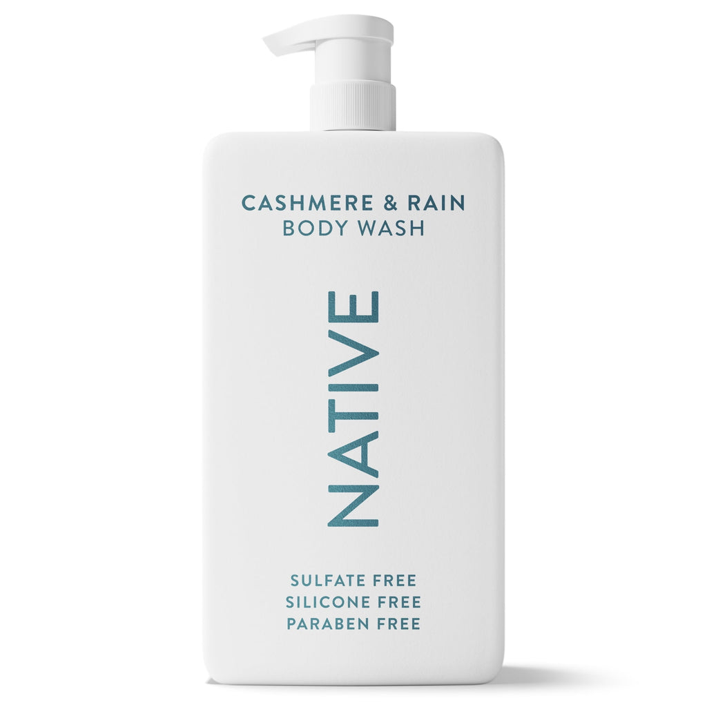 Body Wash, Cashmere & Rain, Sulfate Free, Naturally Derived Ingredients, 24hr Freshness, for Women & Men, 36 fl oz