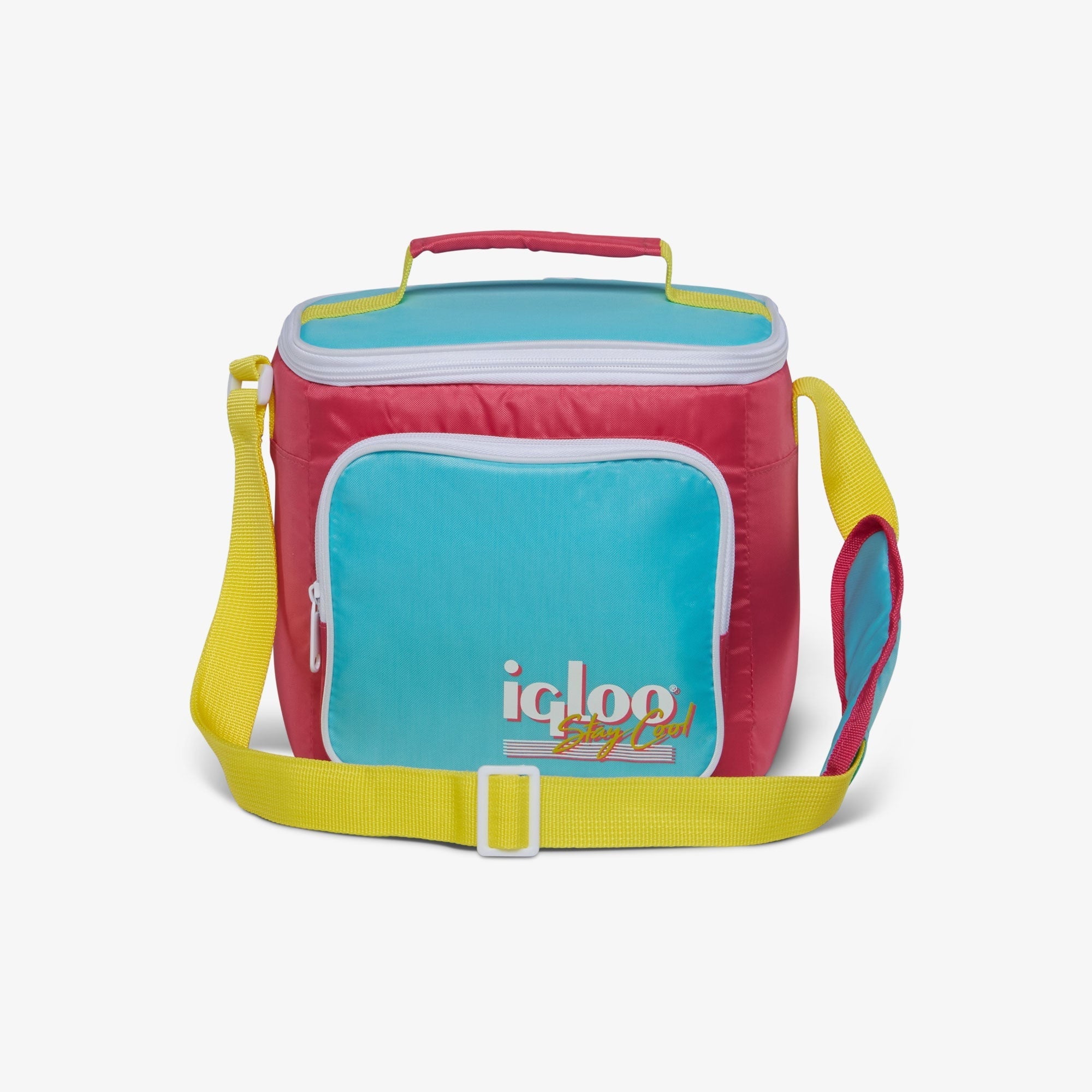 9 Can Capacity Retro Square Lunch Bag Cooler, Yellow