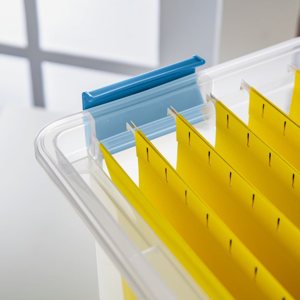 7.5 Quart Clear Plastic Storage Box with Latching Lids, (6 Pack)