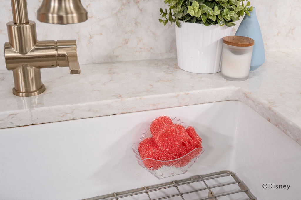 Disney Mickey & Minnie Mouse Non-Scratch Cleaning Sponges, 2-Pack