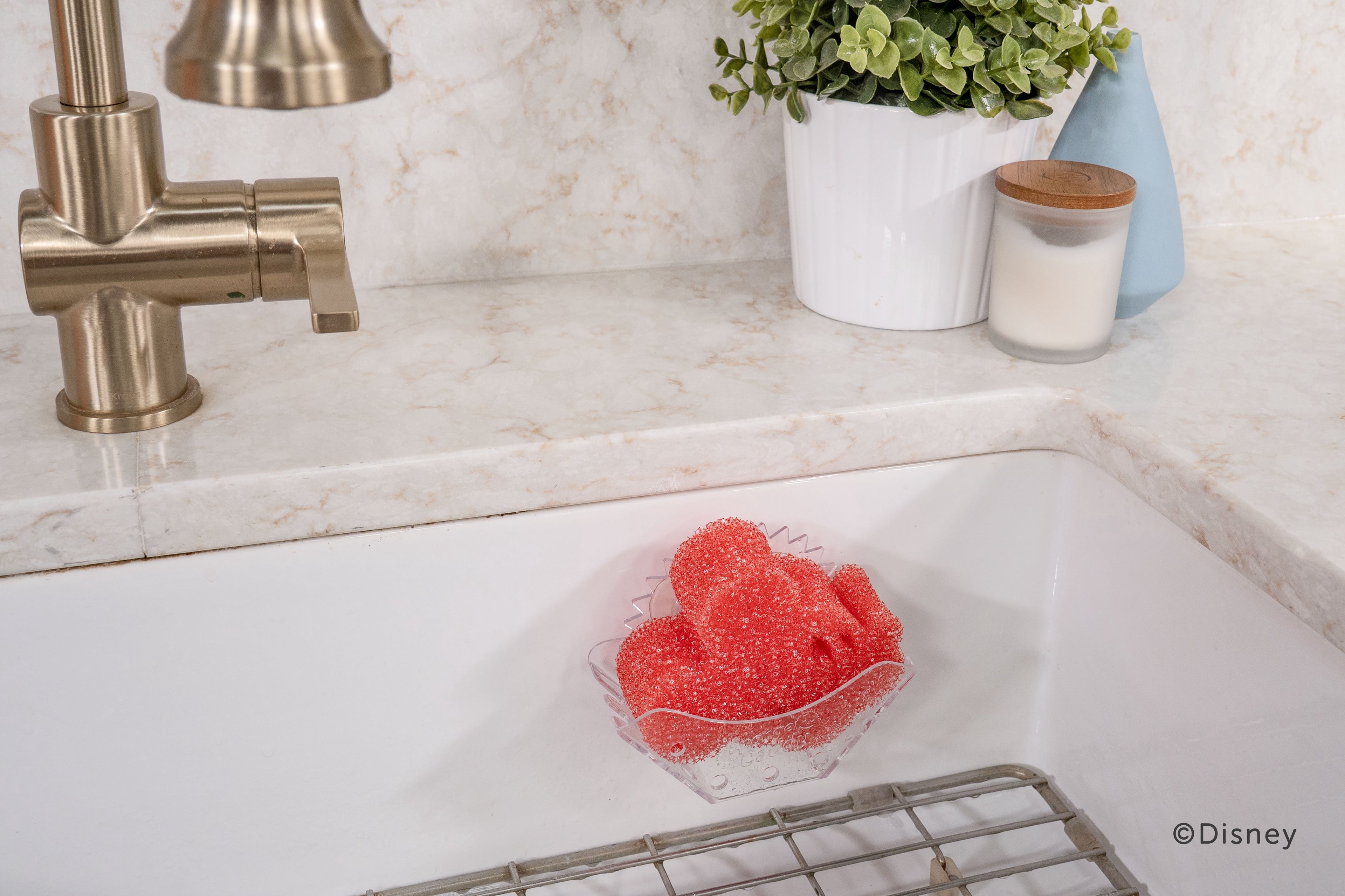 Disney Mickey & Minnie Mouse Non-Scratch Cleaning Sponges, 2-Pack