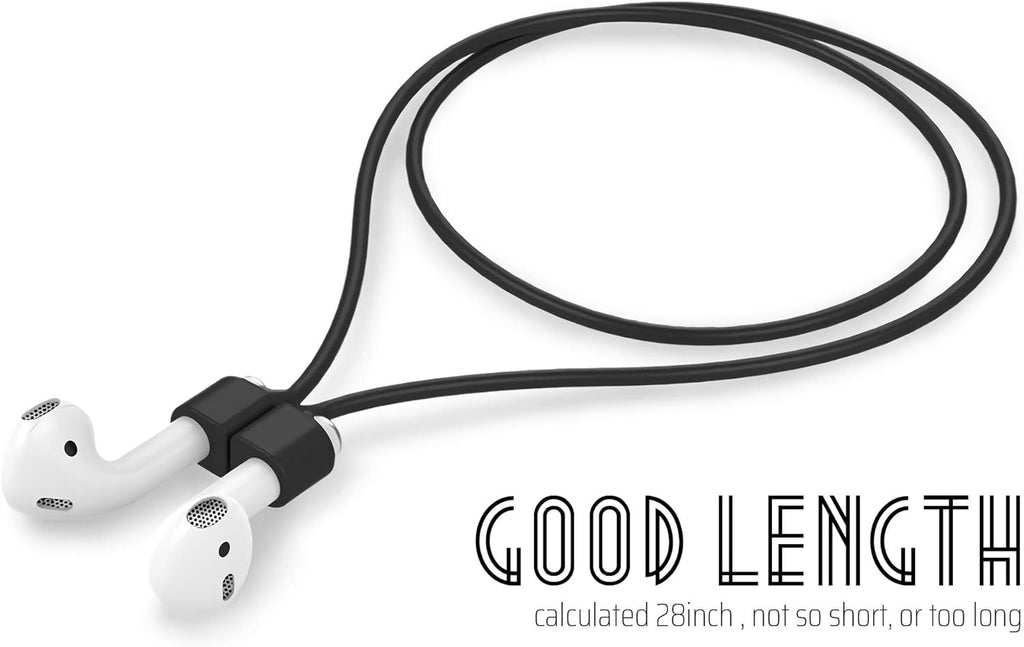 Ultra Strong Magnetic Airpod Pro Strap Anti-Lost Cord Sports Lanyard Compatible with Airpods 3rd 2nd Generation Pro 3 2 1 (Black)