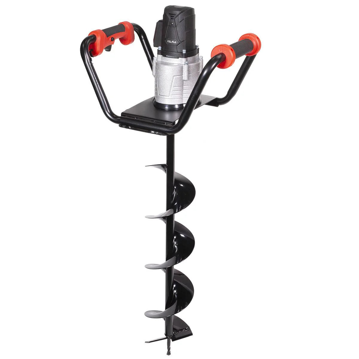 XtremepowerUS 1500W Electric Post Hole Digger with 6  Auger Bit, Anti Vibration Handle & Safety Lock for Soil & Fence Posts