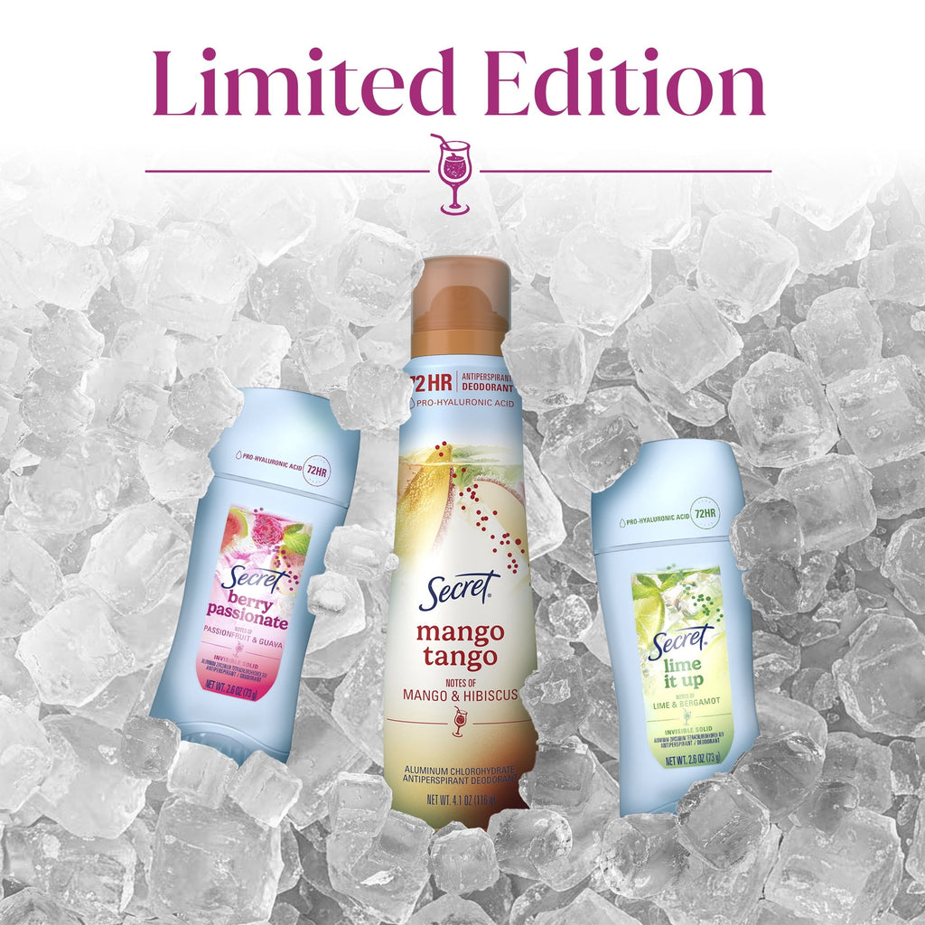 Fresh Invisible Solid Antiperspirant & Deodorant for Women, Berry Passionate, 2.6oz