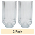 (2 pack) Better Homes & Gardens 21-Ounce Tritan Tall Ribbed Arch Tumbler, Teal