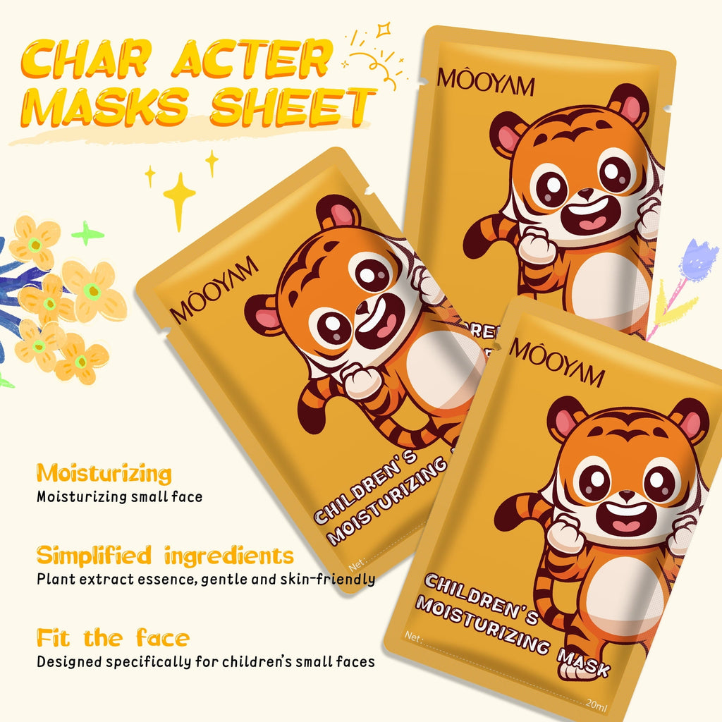 11 Pack Fruit Moisturizing Facial Mask Sheet, Rich in Fruit Essence Face Mask to Brighten and Hydrate Dull Skin