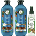 Argan Oil Bundle - Paraben Free Shampoo, Conditioner, & Heat Protectant Spray, 13.5 oz