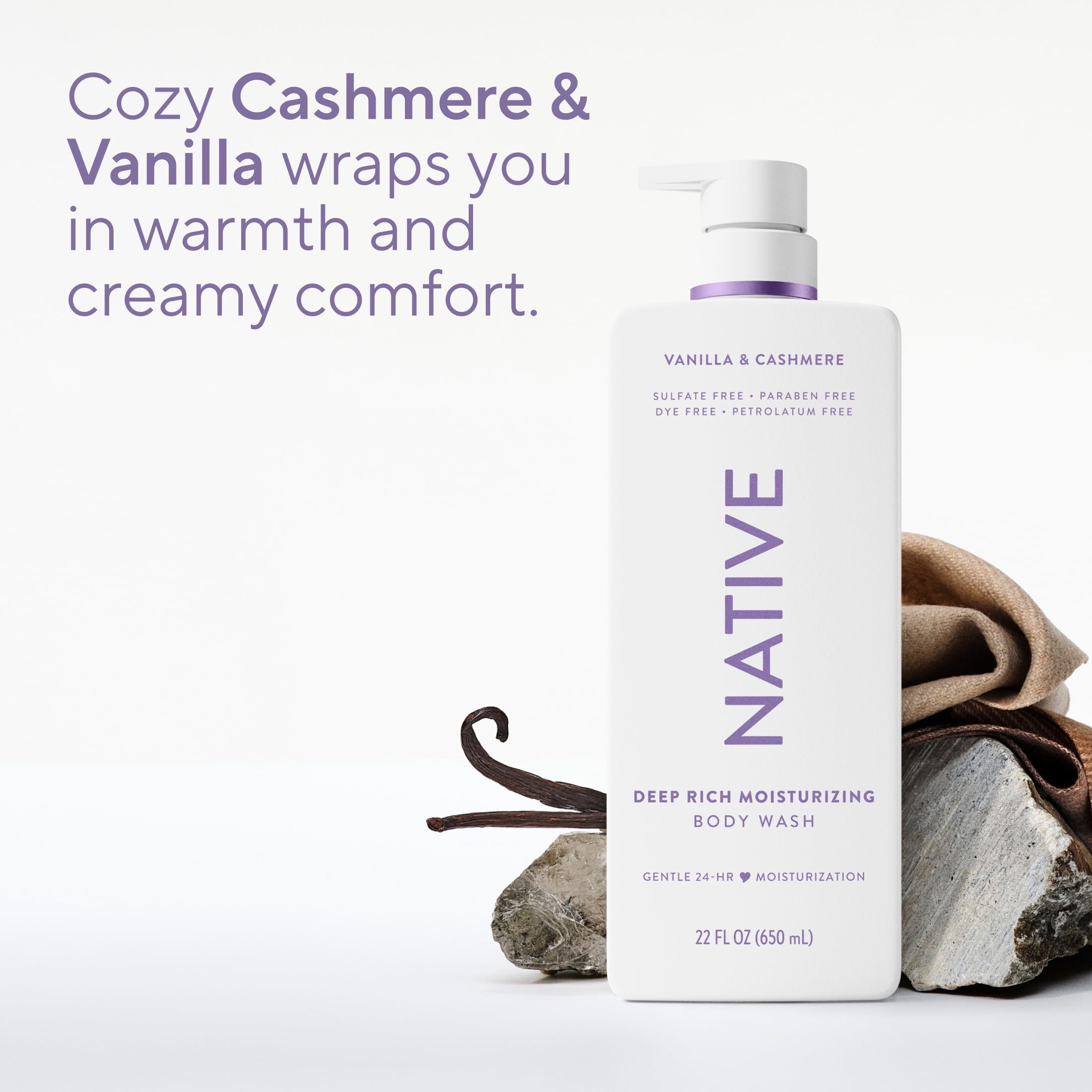 Moisturizing Body Wash Vanilla & Cashmere, 22oz