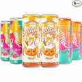 New Energy Drinks Pumkin Cream, Sherbet Swirl, Orange Kiss Variety Pack, Sugar-Free, Low-Calorie, 200mg Caffeine, Energy Boost Drink 12 fl oz (Pack of 6) Repackaged