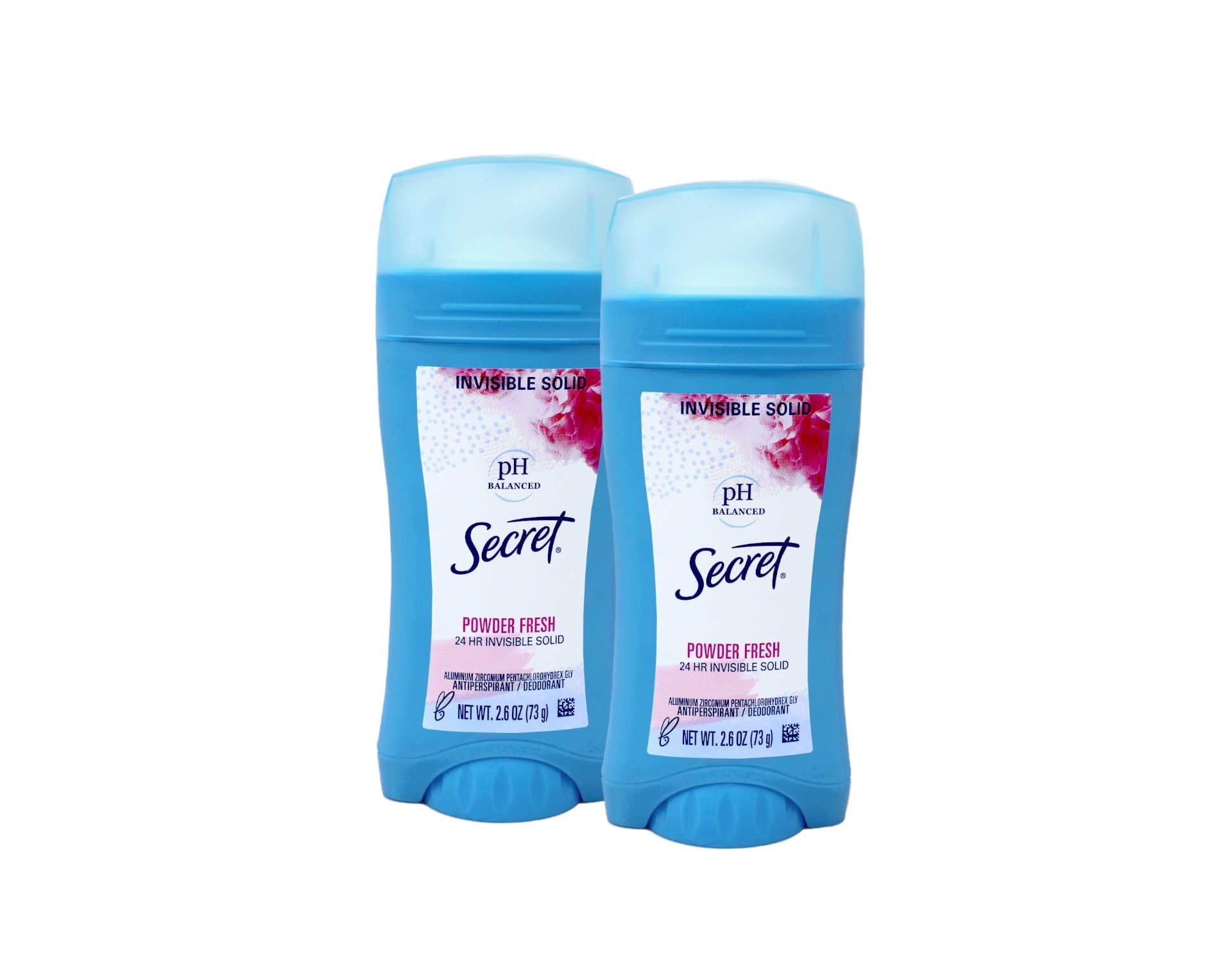 Anti-Perspirant Deodorant, Invisible Solid, Powder Fresh 2.60 oz (Pack of 2)