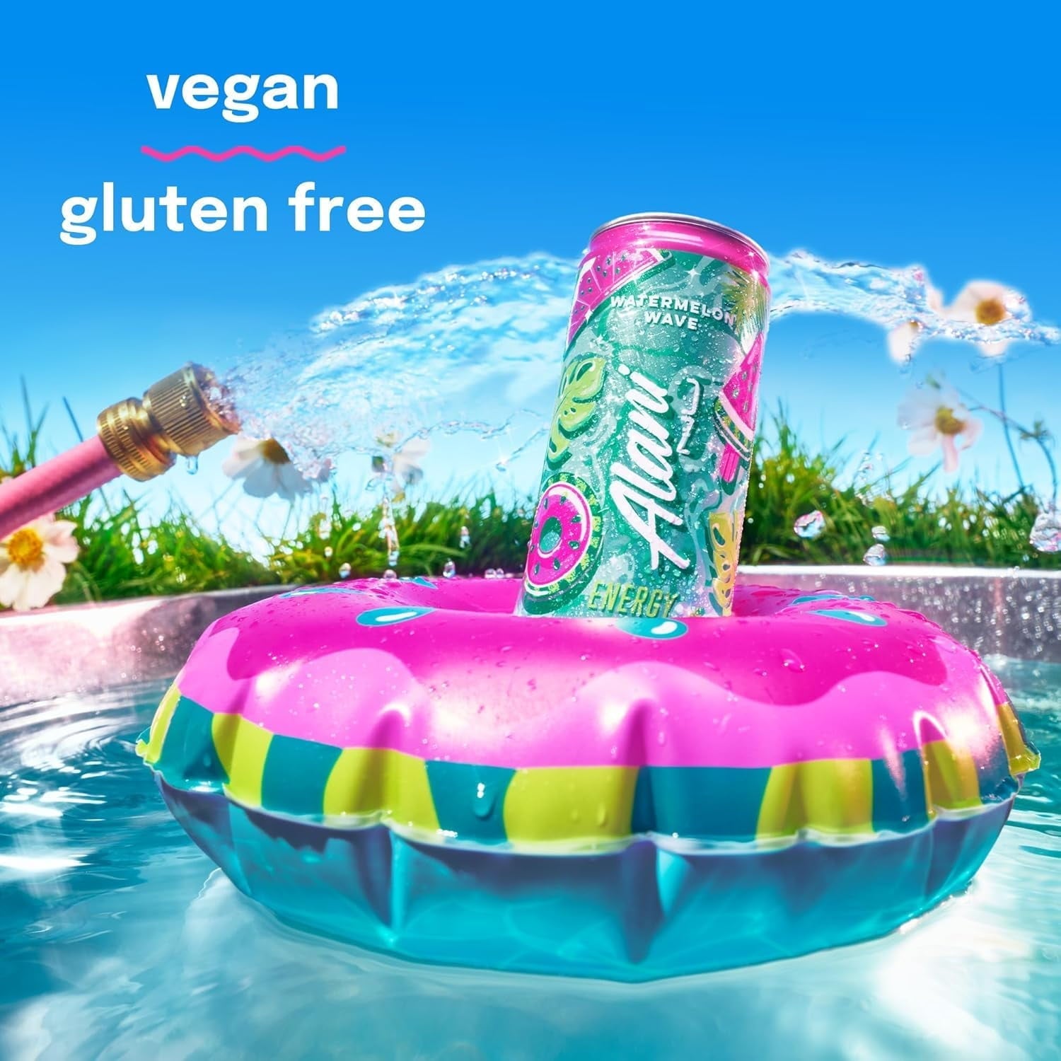 New Alani Energy Drinks Variety Pack - Blue Slush, Pink Slush, Watermelon Wave, Sugar-Free & Low-Calorie (12 fl oz, Pack of 6)
