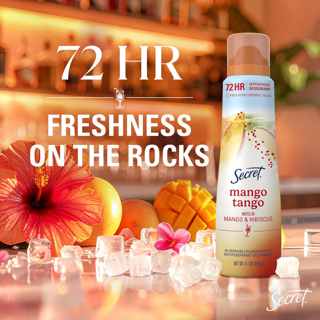 Dry Spray Antiperspirant Deodorant for Women, Mango Tango, 4.1 oz