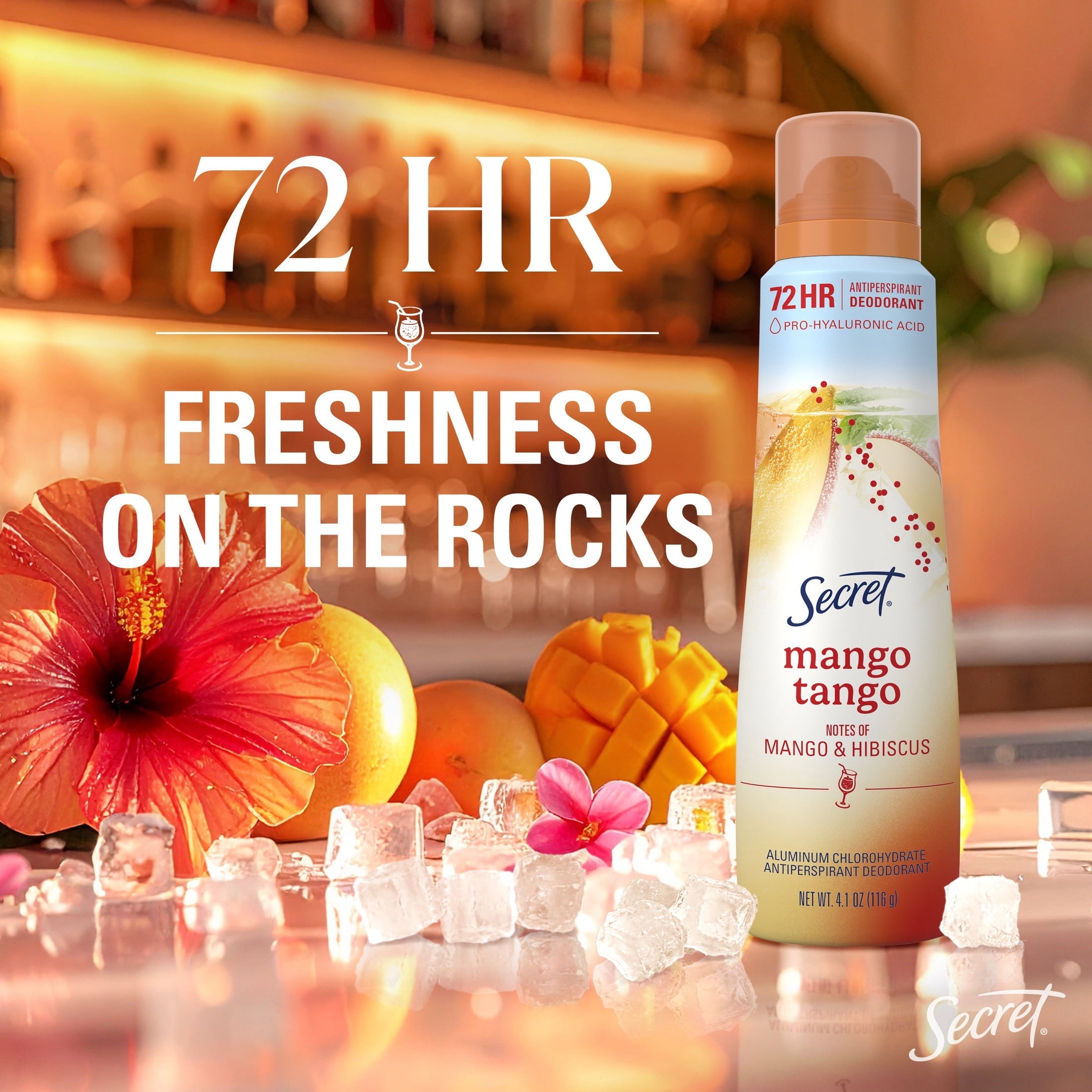 Dry Spray Antiperspirant Deodorant for Women, Mango Tango, 4.1 oz